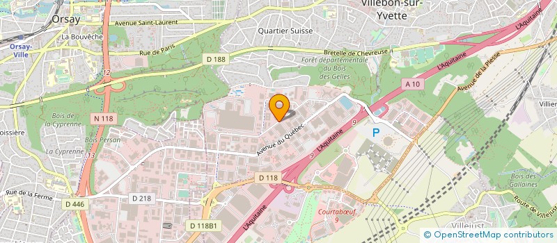 localisation de l'entreprise ALCEA  VILLEBON-SUR-YVETTE