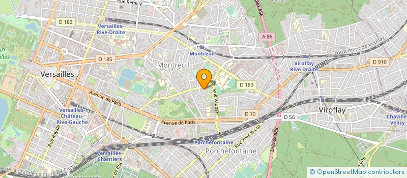 localisation de l'entreprise ALCEA ROSEA à VERSAILLES