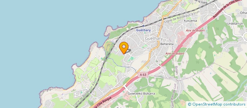 localisation de l'entreprise ALCENIA  GUETHARY