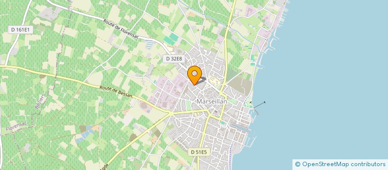 localisation de l'entreprise ALCEPA à MARSEILLAN