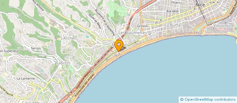 localisation de l'entreprise ALCETA à NICE