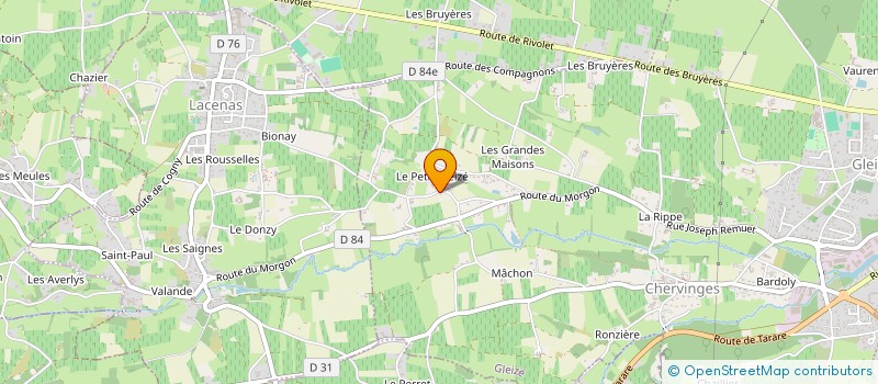 localisation de l'entreprise ALCHEMILLE SARL  GLEIZE