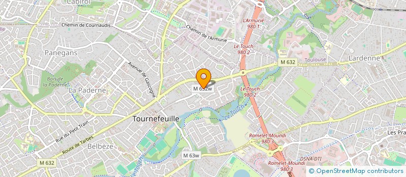 localisation de l'entreprise ALCHIBIZ  TOURNEFEUILLE