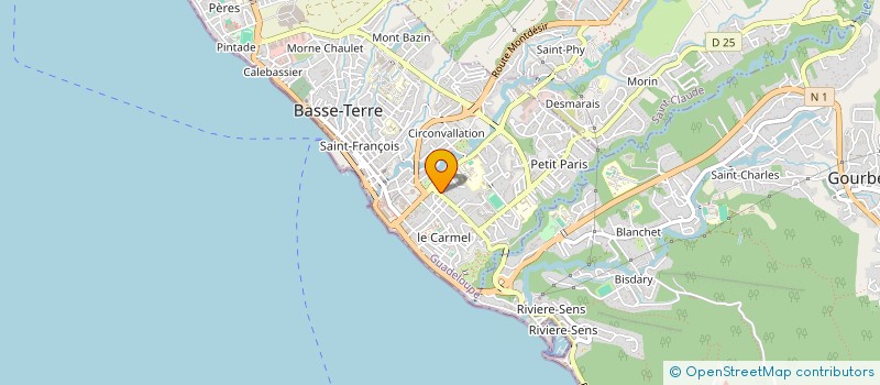 localisation de l'entreprise ALCHIM'EAT à BASSE-TERRE