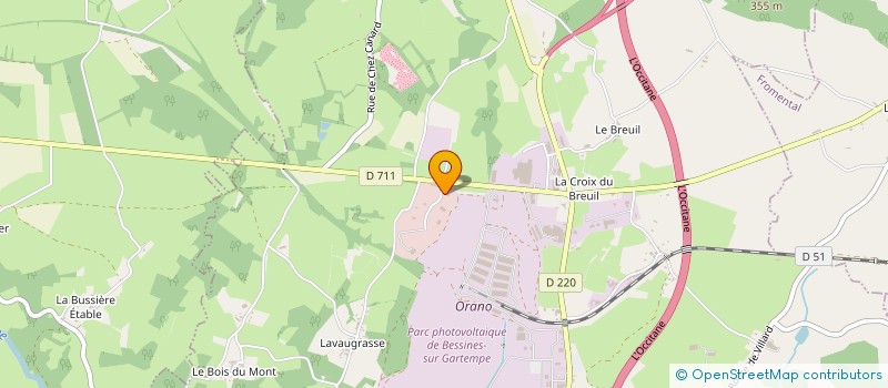 localisation de l'entreprise ALCHIMIE  BESSINES-SUR-GARTEMPE