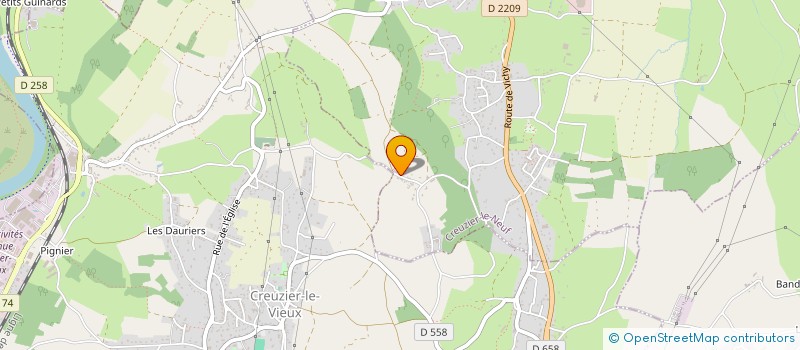 localisation de l'entreprise ALCHIMIE JOYEUSE  CREUZIER-LE-NEUF