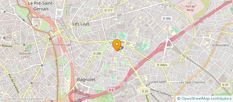 localisation de l'entreprise ALCHIMIE PROD à BAGNOLET
