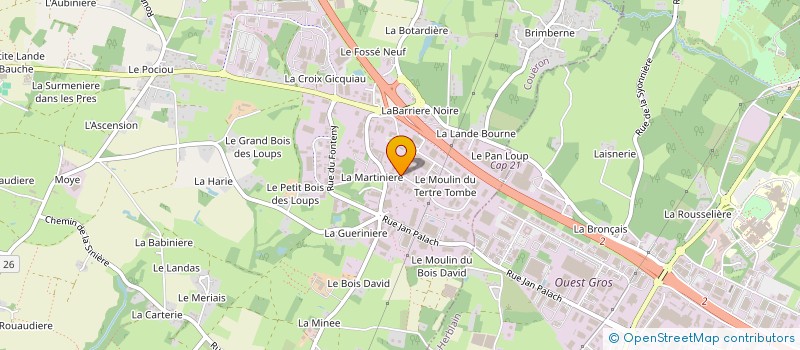 localisation de l'entreprise ALCIA GENIE CLIMATIQUE à COUERON