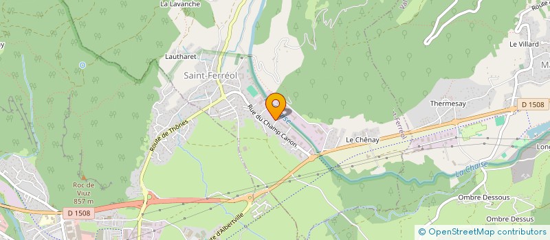 localisation de l'entreprise ALCIATO BOUVARD TP à SAINT-FERREOL