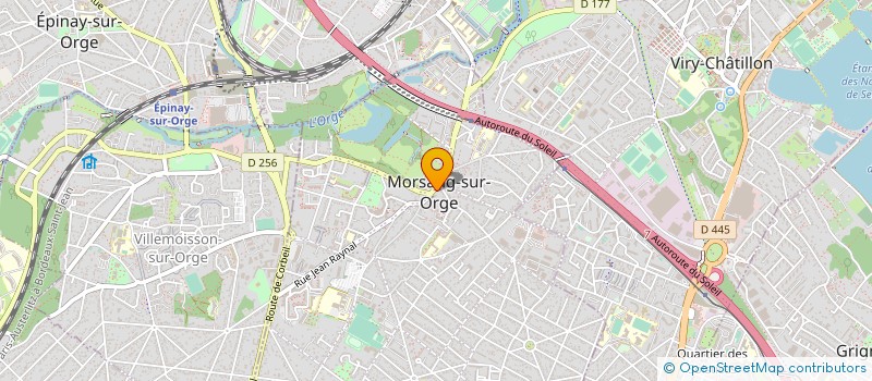 localisation de l'entreprise ALCIBAT à MORSANG-SUR-ORGE