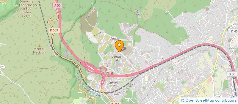 localisation de l'entreprise ALCINEO à LA CIOTAT