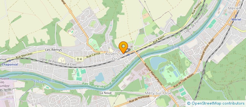 localisation de l'entreprise ALCIS CONSTRUCTION à AUVERS SUR OISE