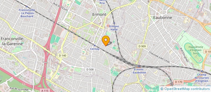 localisation de l'entreprise ALCL à ERMONT
