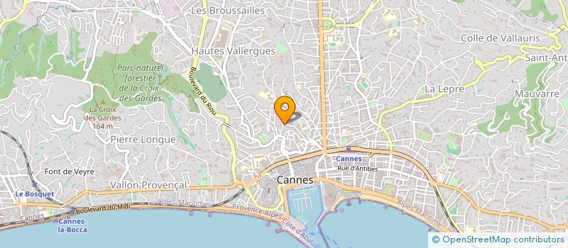 localisation de l'entreprise ALCLINE SA à CANNES