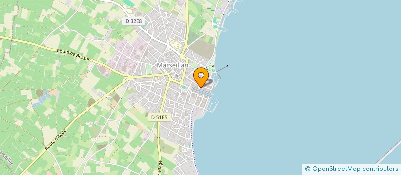 localisation de l'entreprise ALCLOPATE à MARSEILLAN