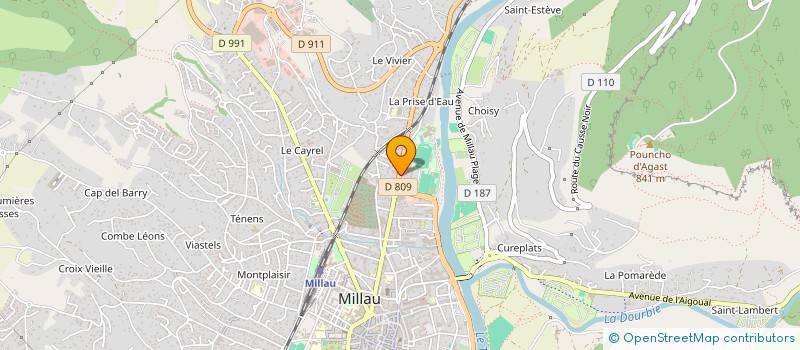 localisation de l'entreprise ALCO  MILLAU