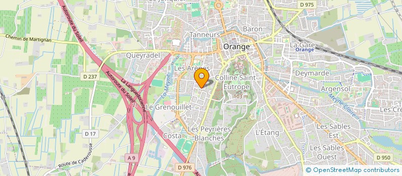 localisation de l'entreprise ALCO - ASSOCIATION LOISIRS CANINS ORANGE ET ENVIRONS  ORANGE