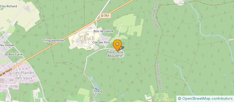 localisation de l'entreprise ALCOFRIBAS 2.0  SAINT-BENOIT-LA-FORET