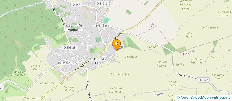 localisation de l'entreprise ALCOFRIBAS à ABONDANT
