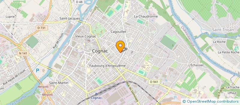 localisation de l'entreprise ALCOHOL & WINE BULK SUPPLY à COGNAC