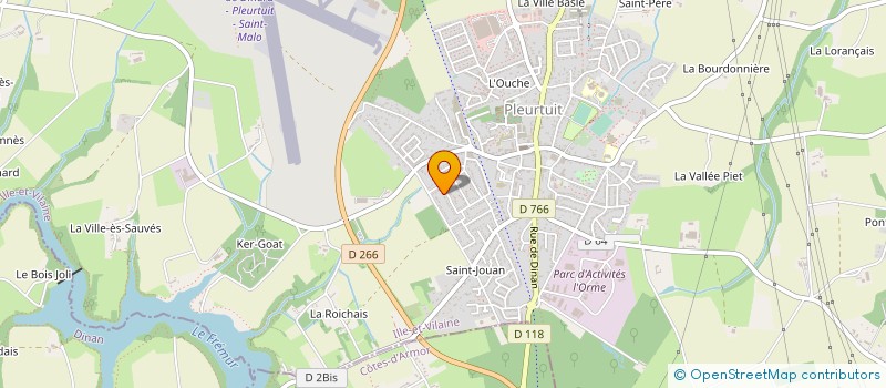 localisation de l'entreprise ALCOM à PLEURTUIT