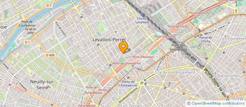 localisation de l'entreprise ALCOM CONSULTING à LEVALLOIS PERRET
