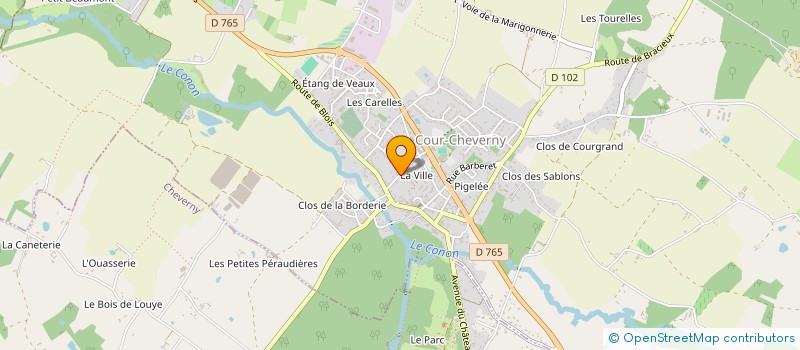 localisation de l'entreprise ALCOM' XPERIENCE  COUR-CHEVERNY