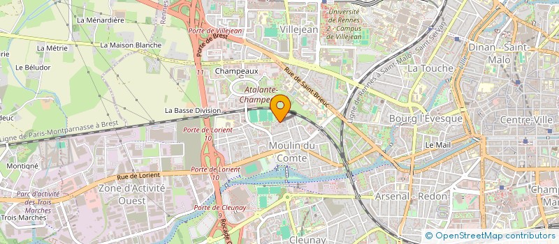 localisation de l'entreprise ALCOMA 54-55  RENNES