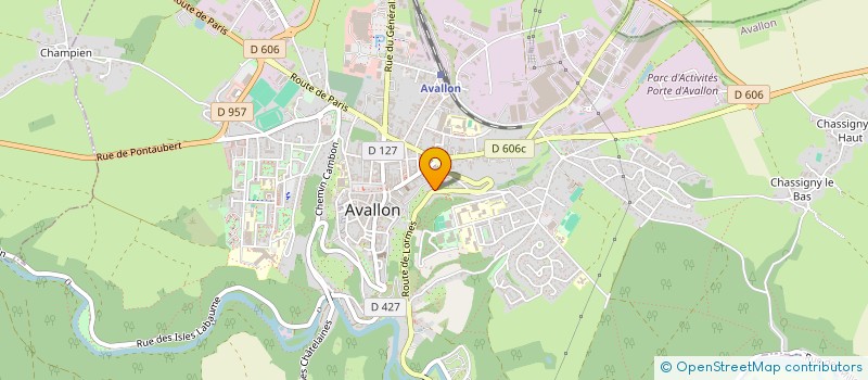 localisation de l'entreprise ALCOOL ASSISTANCE DE L'ONNE à AVALLON