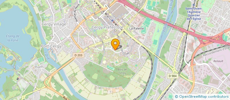 localisation de l'entreprise ALCOOLOGIE PLURIELLE ADDICTIONS SINGULIERES  CERGY