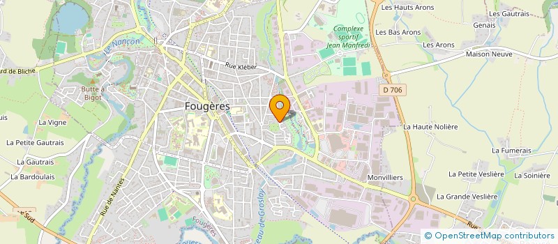 localisation de l'entreprise ALCOR IMMO  FOUGERES