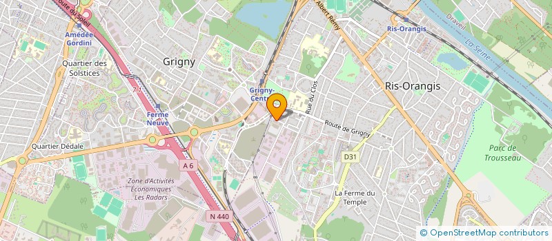 localisation de l'entreprise ALCOR MARKET SUD à RIS-ORANGIS