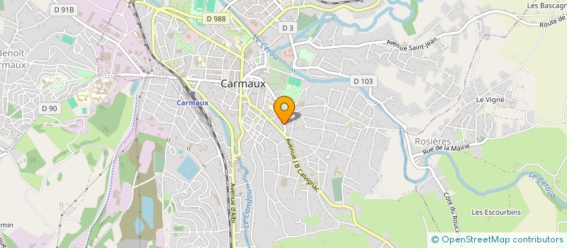 localisation de l'entreprise ALCOSER INVESTISSEMENT  CARMAUX