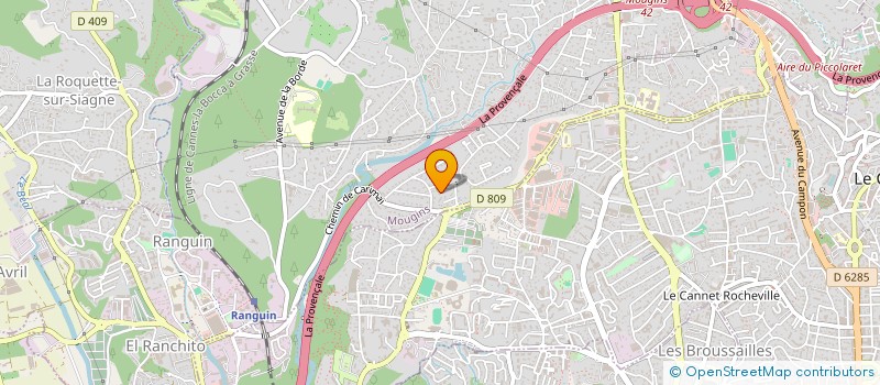 localisation de l'entreprise ALCOTI à MOUGINS