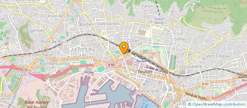 localisation de l'entreprise ALCYON 1  TOULON