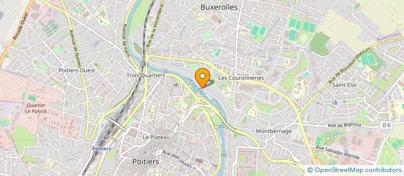 localisation de l'entreprise ALCYON PRODUCTION à POITIERS