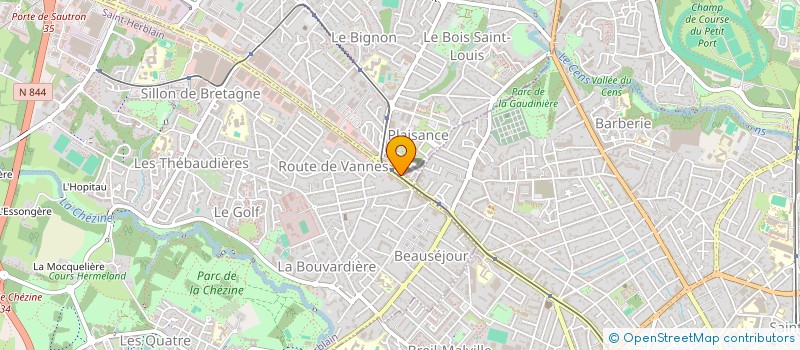 localisation de l'entreprise ALCYON TRADING à ORVAULT