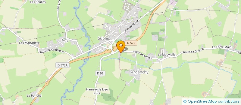 localisation de l'entreprise ALCYONE  SUBLES