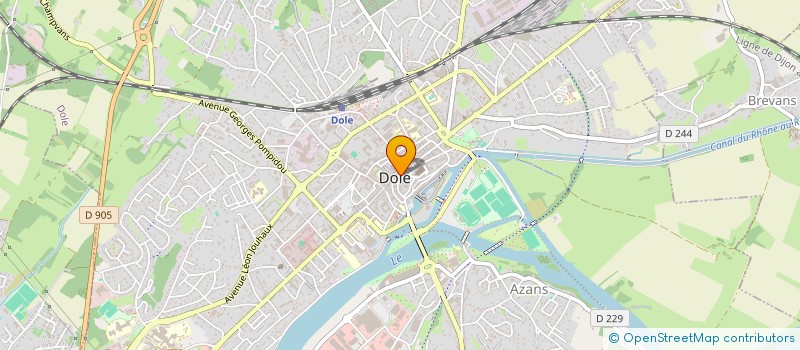 localisation de l'entreprise ALD 39 à DOLE