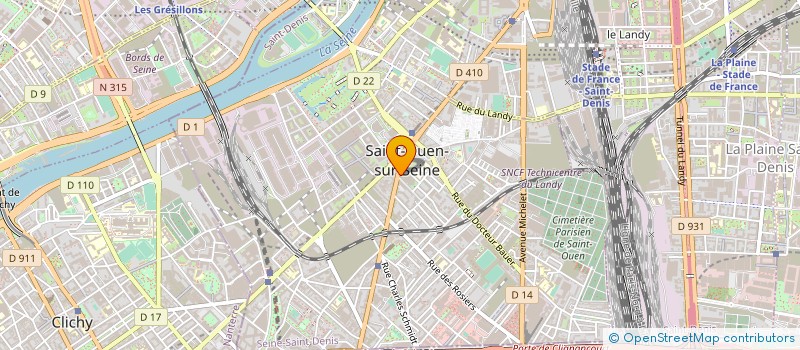 localisation de l'entreprise ALD CONSEILS à SAINT-OUEN-SUR-SEINE