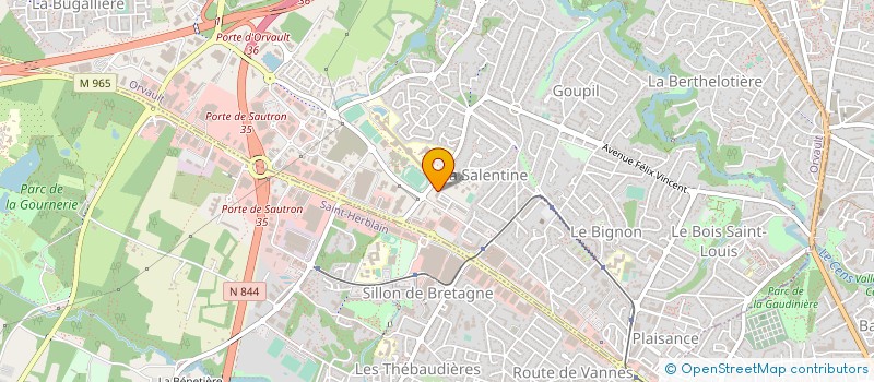 localisation de l'entreprise ALD EXPRESS à ORVAULT