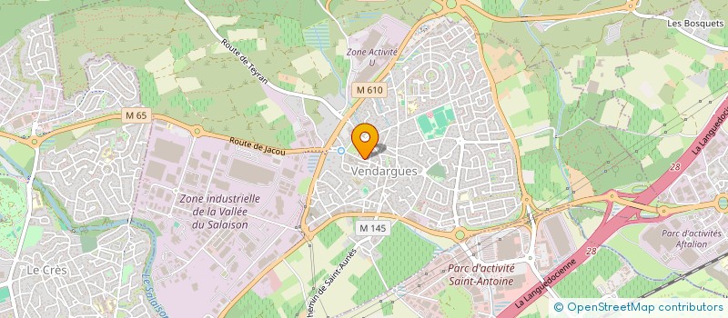 localisation de l'entreprise ALD INFORMATIQUE à VENDARGUES