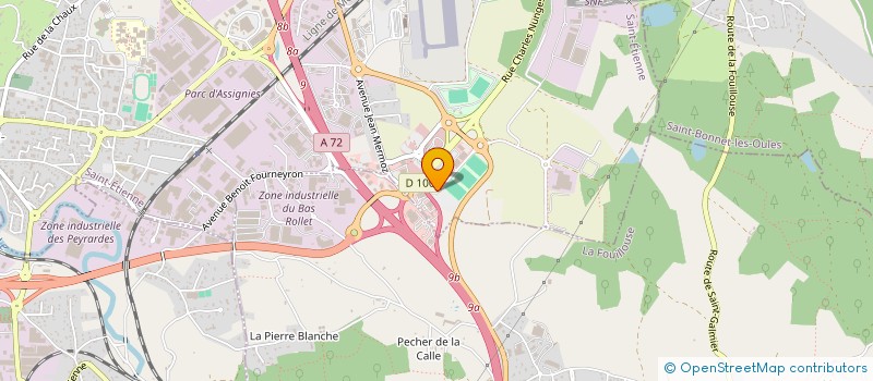 localisation de l'entreprise ALD PRODUCTION  ANDREZIEUX-BOUTHEON