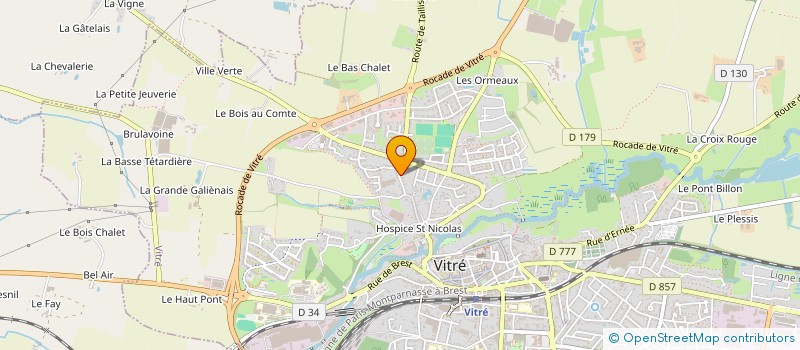 localisation de l'entreprise ALD PRODUCTION  VITRE