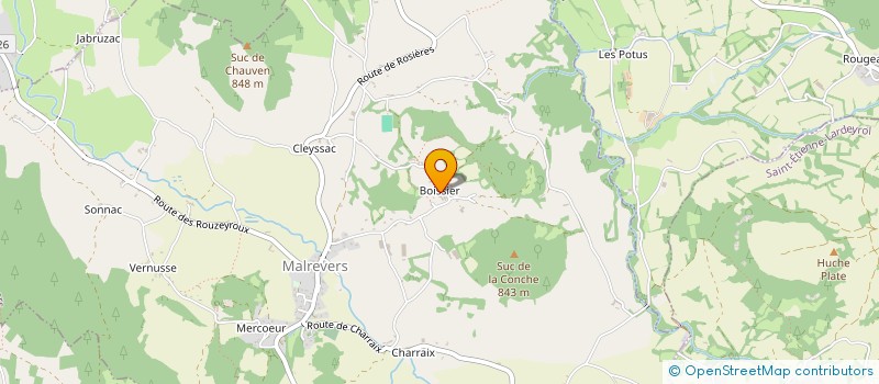 localisation de l'entreprise ALDA  MALREVERS