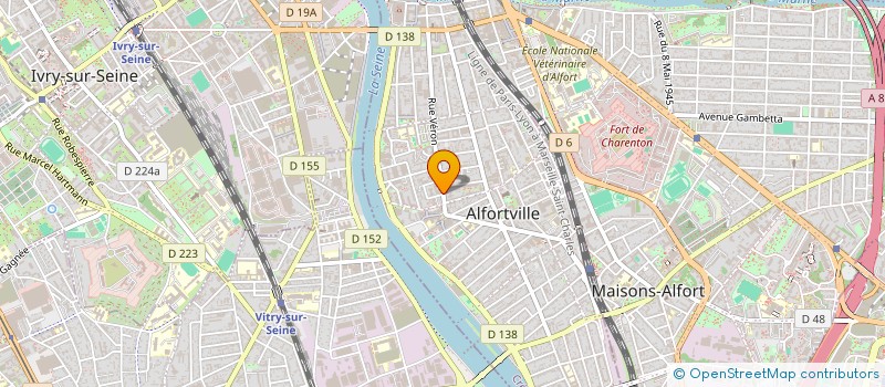 localisation de l'entreprise ALDA à ALFORTVILLE