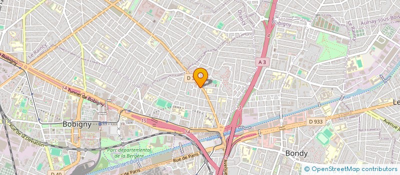 localisation de l'entreprise ALDA à BOBIGNY