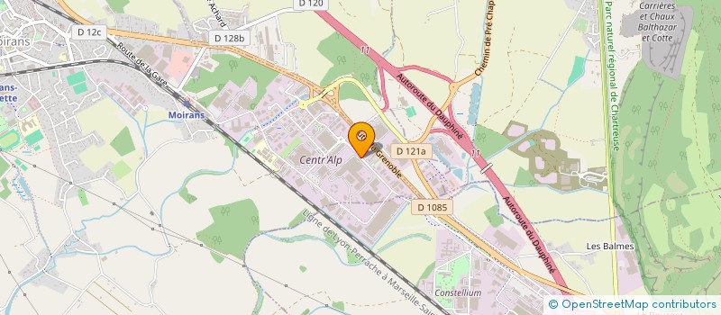 localisation de l'entreprise ALDA  MOIRANS