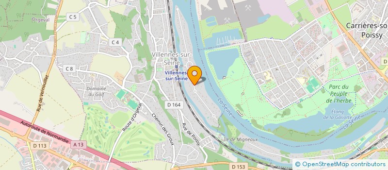 localisation de l'entreprise ALDA  VILLENNES-SUR-SEINE