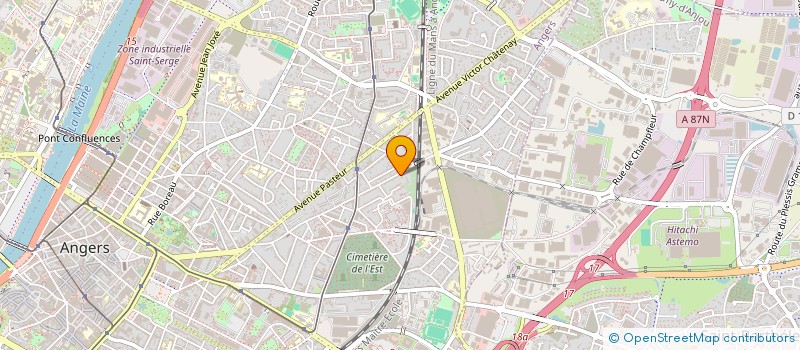 localisation de l'entreprise ALDA - ASSOCIATION LIGERIENNE DE DEVELOPPEMENT ARTISTIQUE à ANGERS